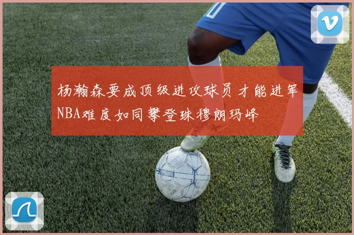 杨瀚森要成顶级进攻球员才能进军NBA难度如同攀登珠穆朗玛峰